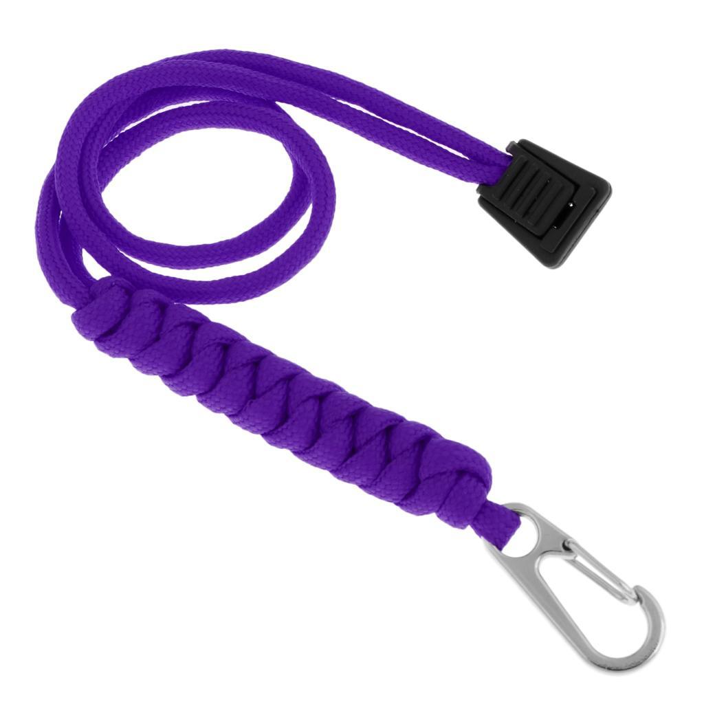 2-4pack Outdoor Emergency Kit Paracord Key Chain Rope Cord Lanyard Carabiner