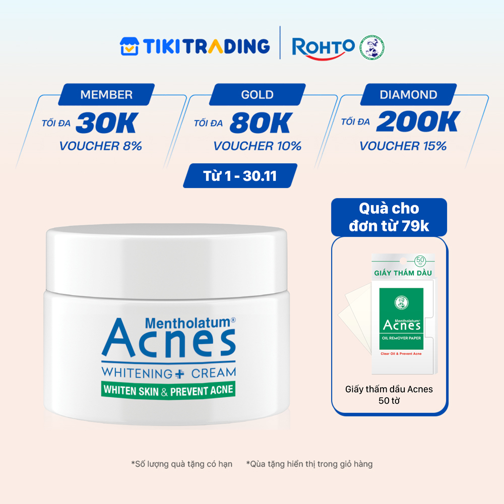 Kem dưỡng trắng da Acnes Whitening Cream 50g