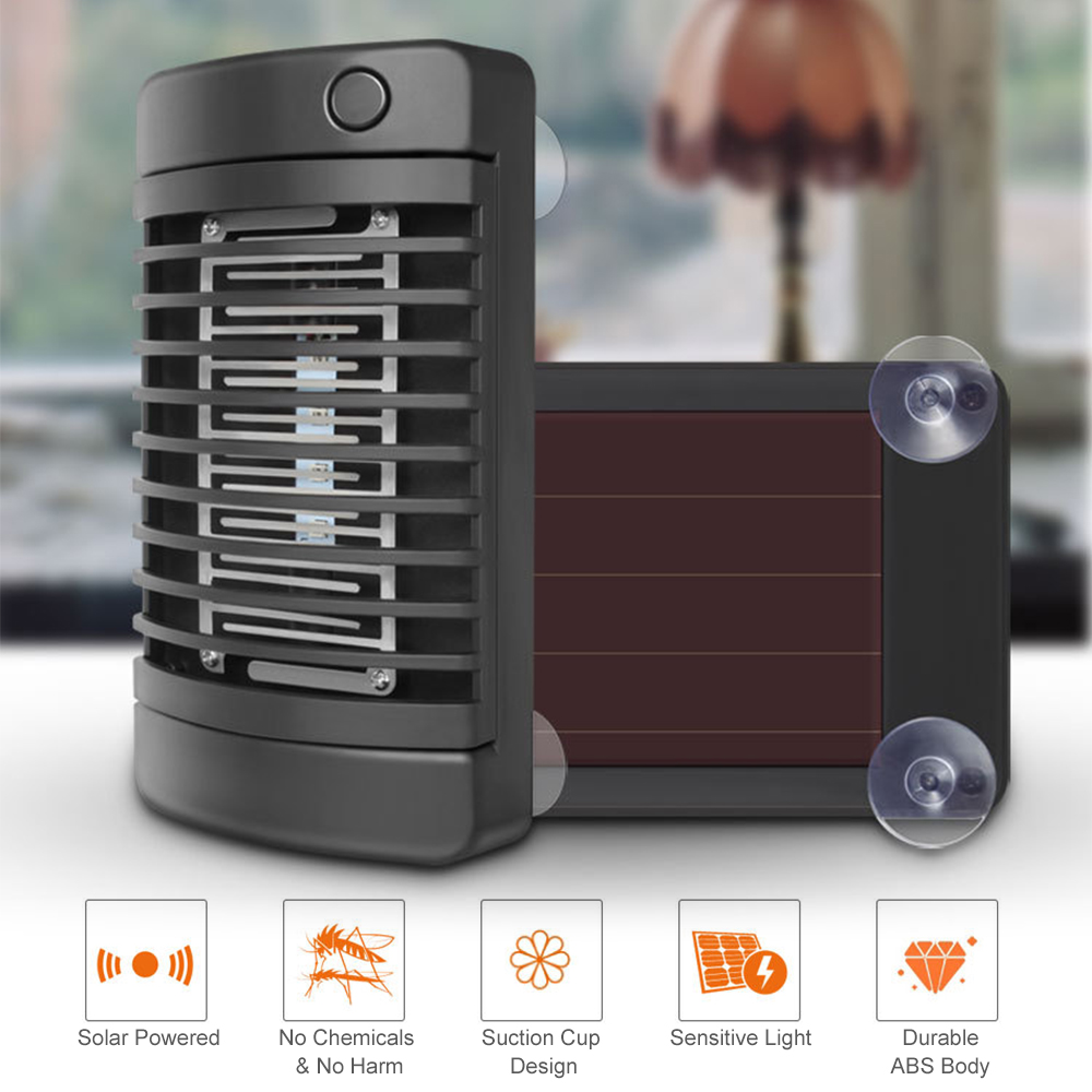 Đèn năng lượng mặt trời bẫy côn trùng, thích hợp cho phòng khách, phòng ngủ, nhà bếp, v.v.