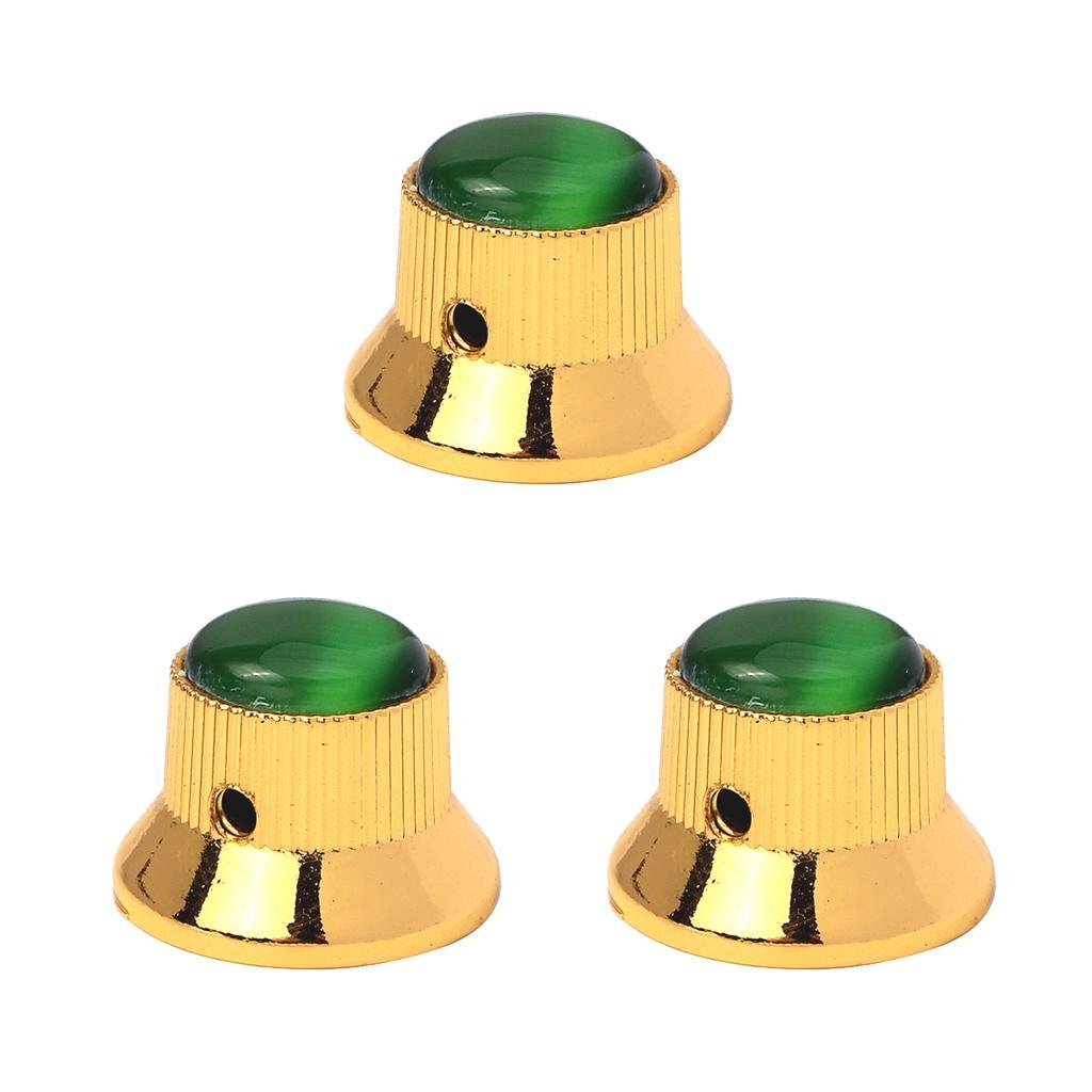 Pack of 3 Electric Guitar Knobs for Musical Instrument Accessory