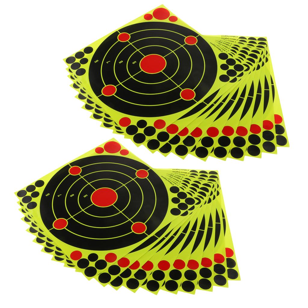 20pcs Reactive Self Adhesive Shooting Targets Stickers