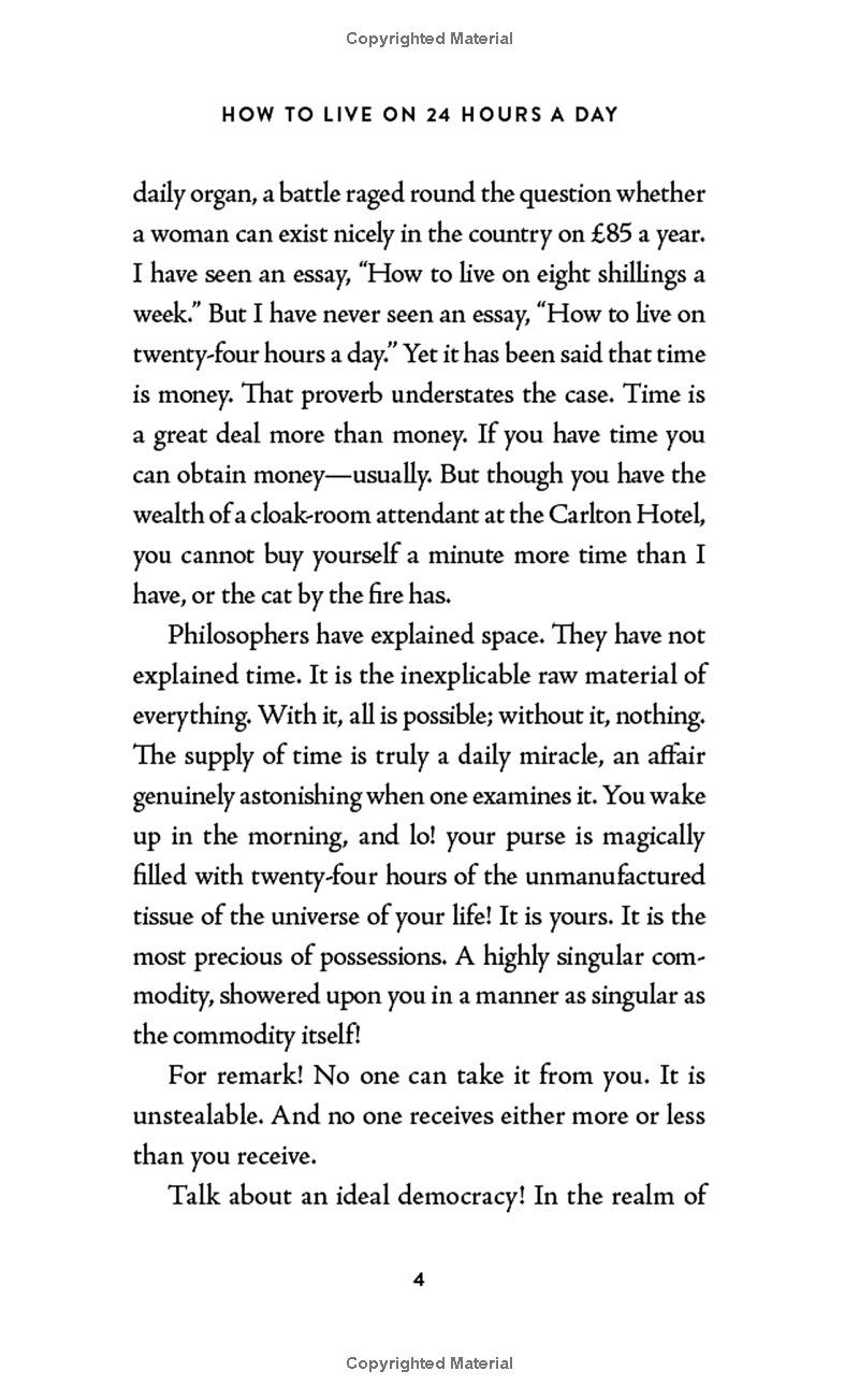 How To Live On 24 Hours A Day: The Complete Original Edition