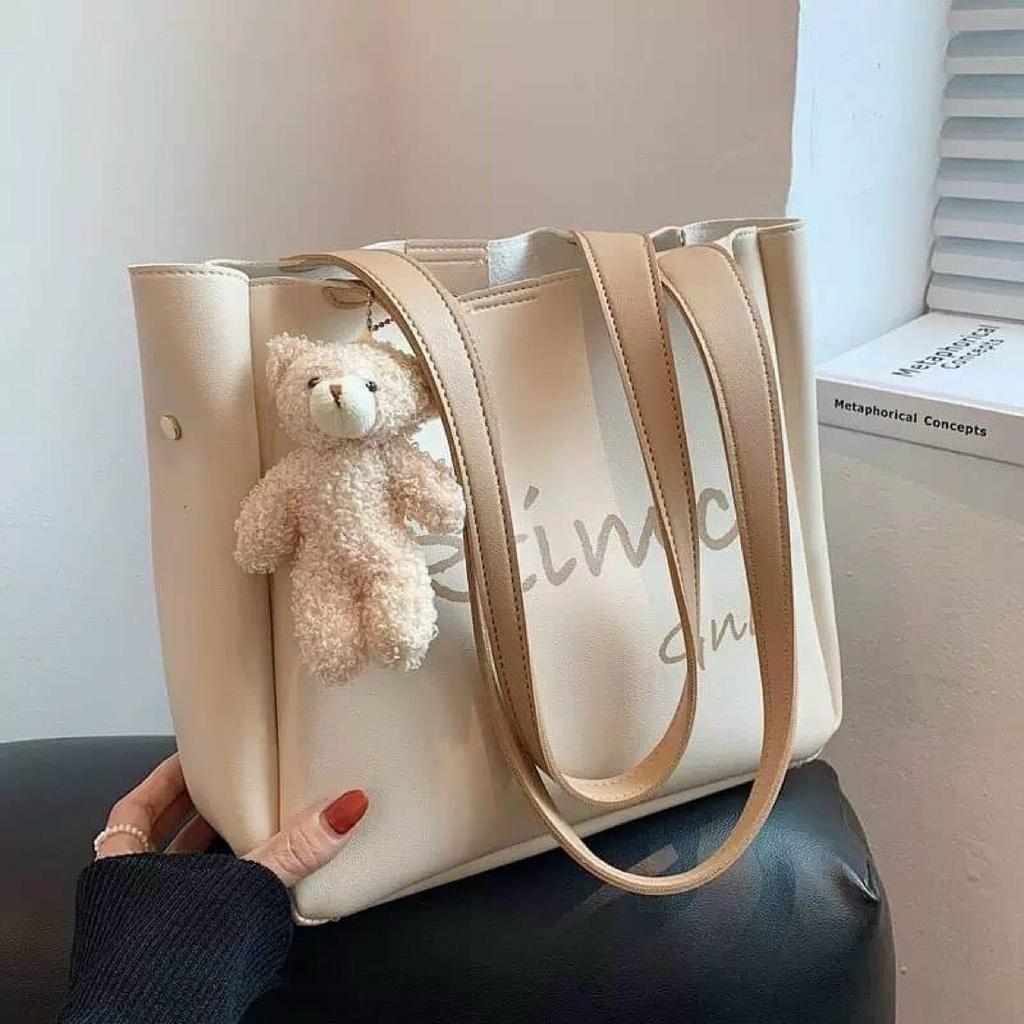 Túi tote đeo vai nữ giá rẻ đẹp đi chơi phong cách thời trang hàn quốc dễ thương cute DC382