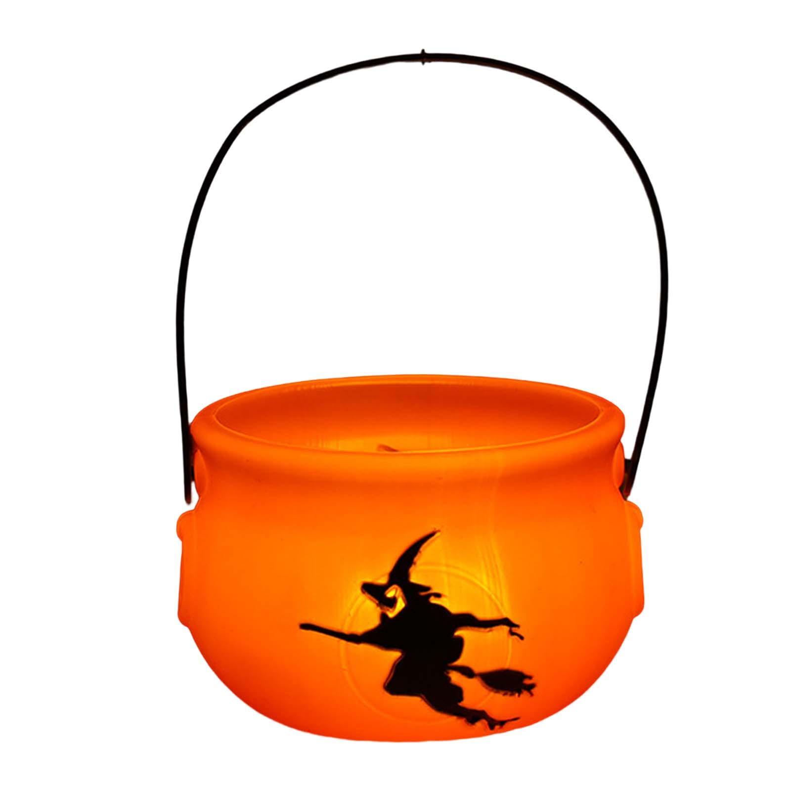 Pumpkin Bucket Candy Pail Container Multipurpose Candy Barrel Candy Bucket Trick or Treating Basket for Party Favor Halloween Gift Box Props