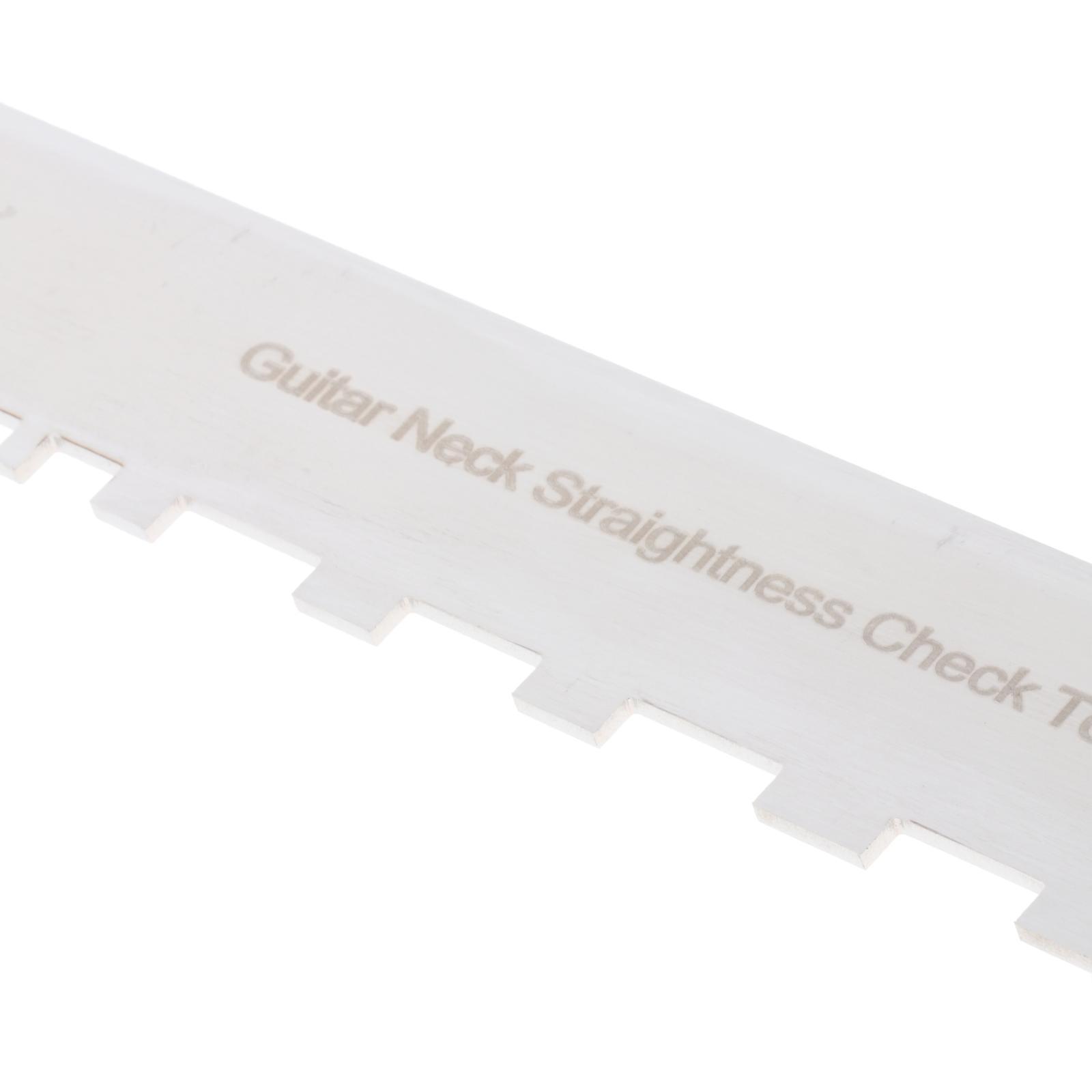 Guitar String Action Gauge Ruler Neck Notched Straight Edge Luthiers Tool