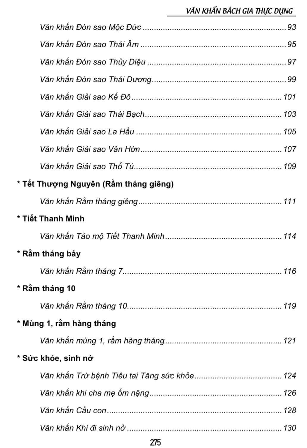 Văn Khấn Bách Gia Thực Dụng