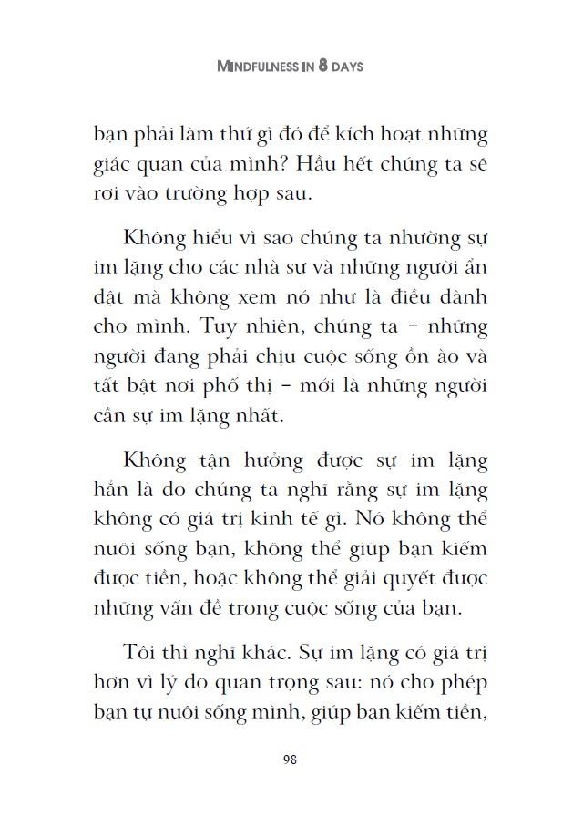 Bí Quyết Sống Tỉnh Thức Trong 8 Ngày