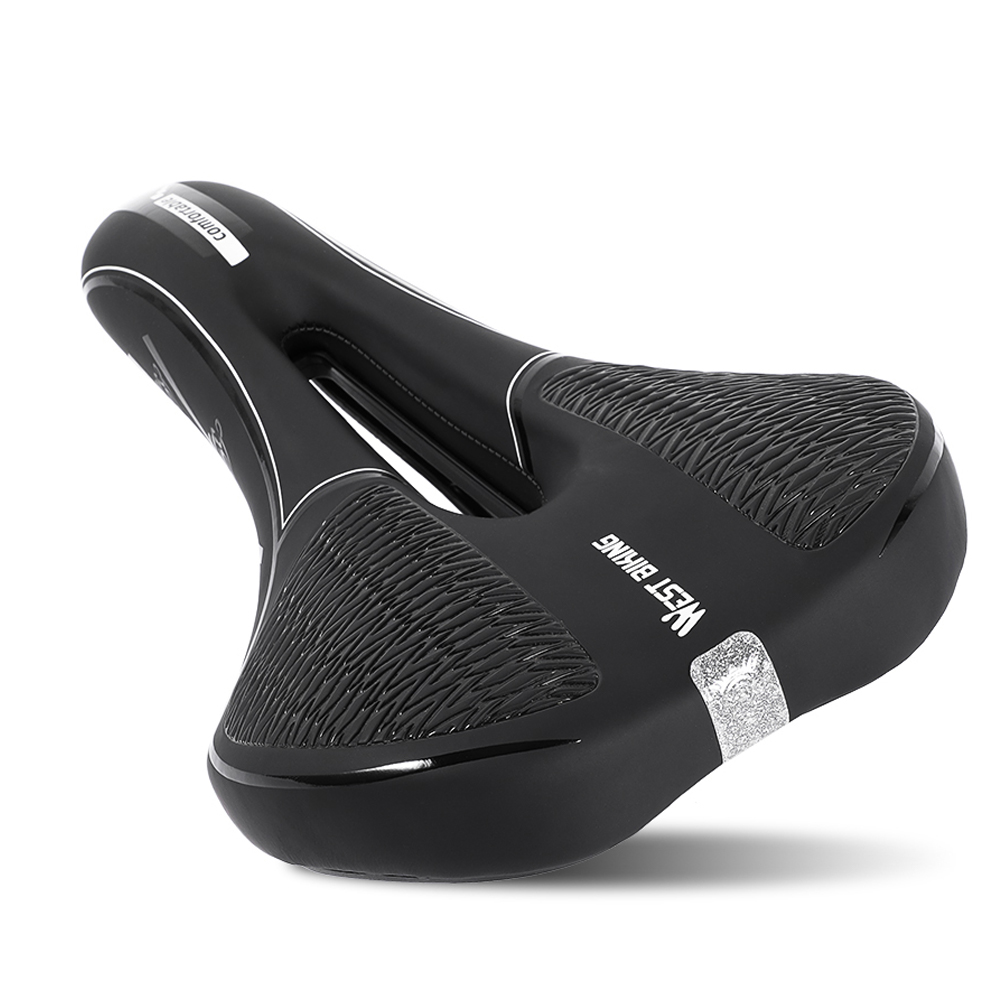WEST BIKING Yên Xe Đạp Phản Quang Có Xốp Đệm Mềm Cho Xe Đạp MTB