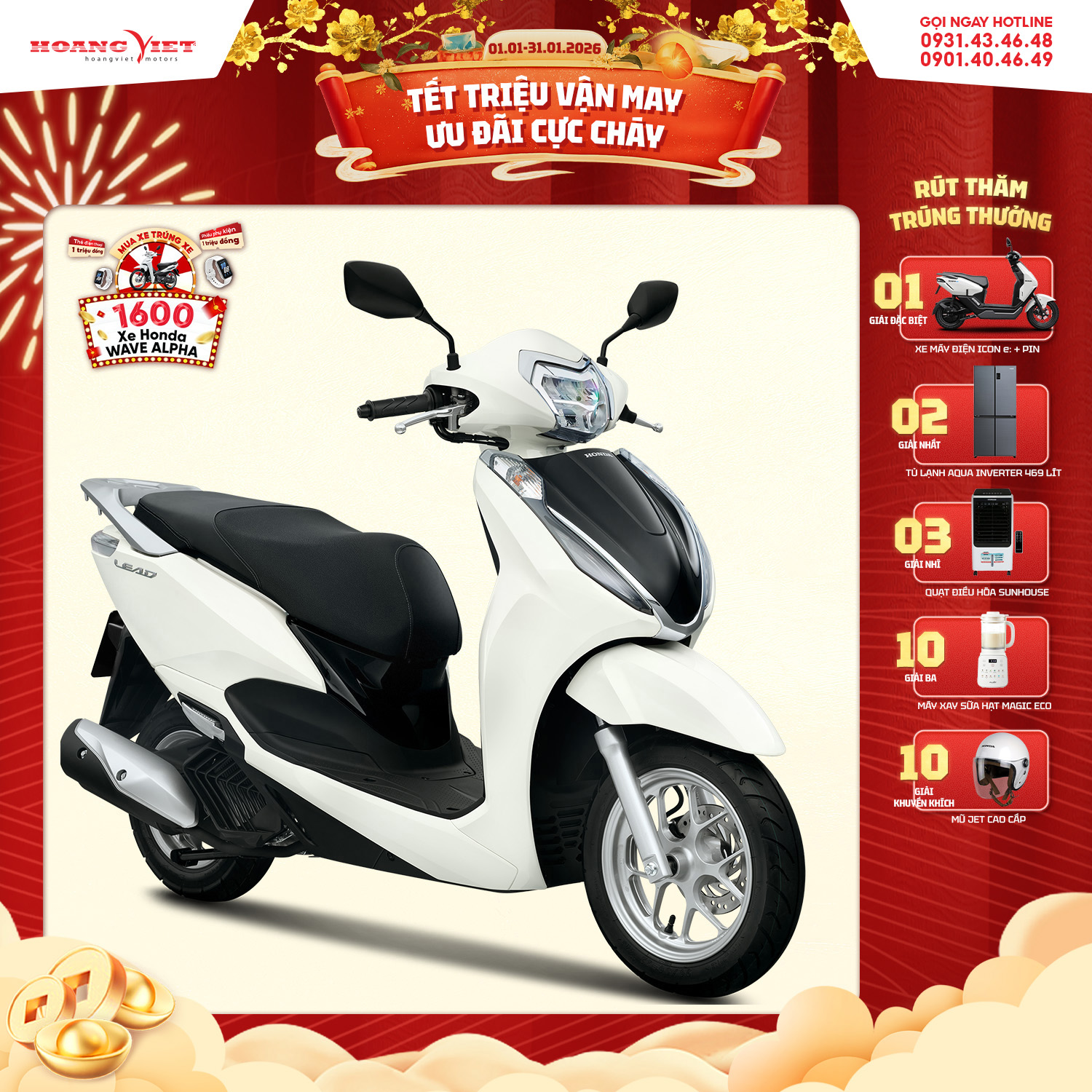 Xe máy Honda Lead 125cc 2026 - Phiên Bản Cao Cấp