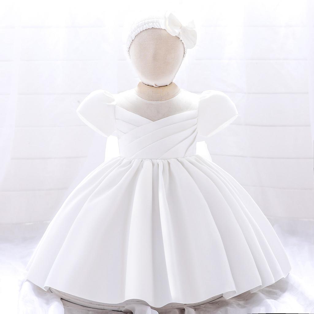 DC19 Size70-100 (6-15kg) Đầm công chúa cao cấp (Đầm voan xoè vải lụa dự tiệc đám cưới) hàng quảng châu