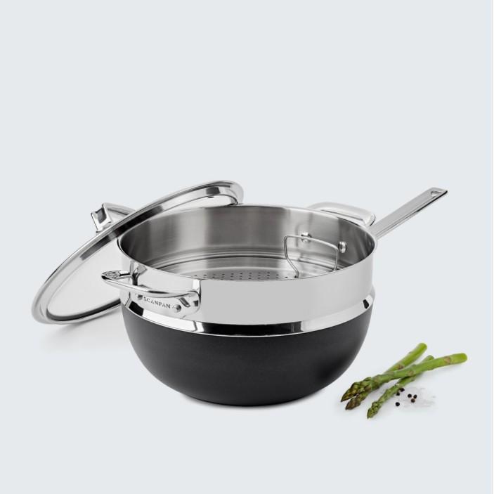 Vỉ hấp Inox Scanpan TechNIQ 26cm 54300200, chất liệu bằng thép không gỉ, hàng chính hãng