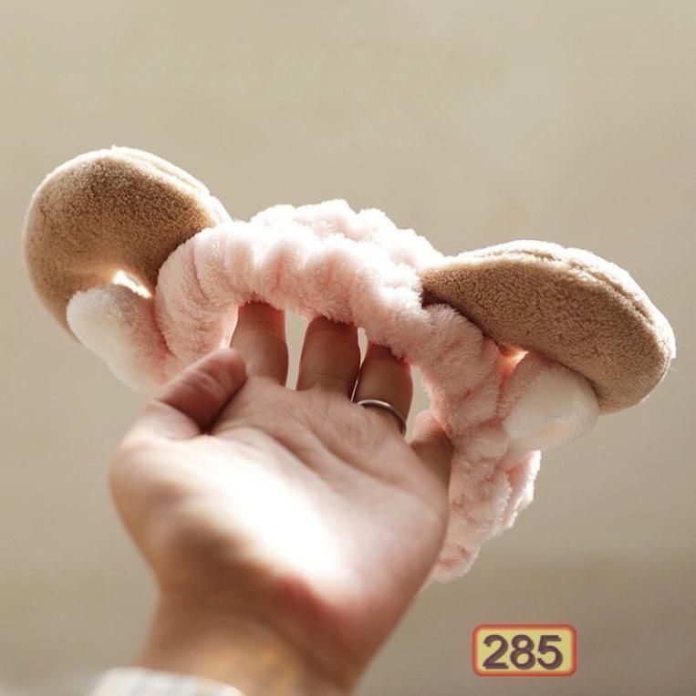 Băng Đô Cừu 3D Vải Nhung Mềm Mại (Giao màu ngẫu nhiên)
