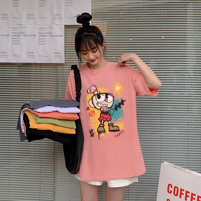 Áo thun nam nữ unisex tay lỡ phông form rộng teen cổ tròn oversize cotton giá rẻ basic đen trắng tee pull SONIC