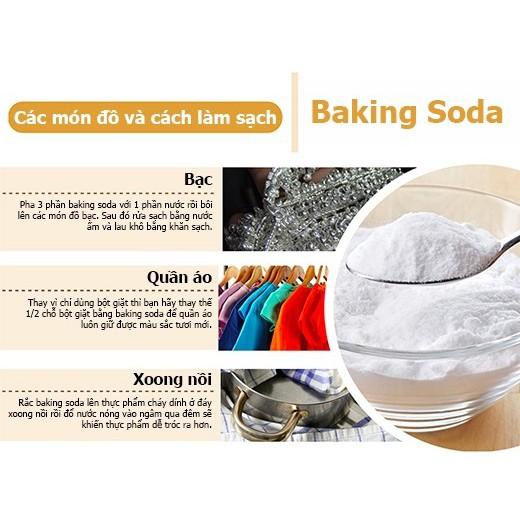 Bột Nở Baking Soda đa công dụng khử mùi, diệt khuẩn, tẩy rửa, làm bánh, chăm sóc da 454g