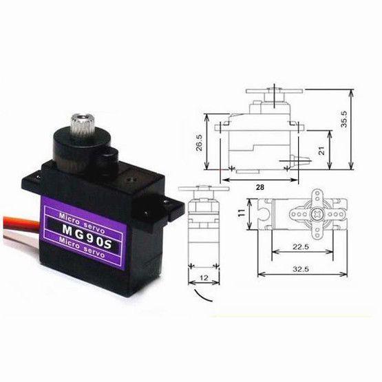 Động Cơ RC Servo MG90S 360°  - Nhông Full Kim Loại # linh kiện điện tử