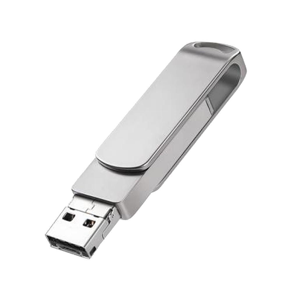 3 in 1 Flash Drive Type C USB2.0 Micro USB Storage Stick Thumb Pendrive 64GB