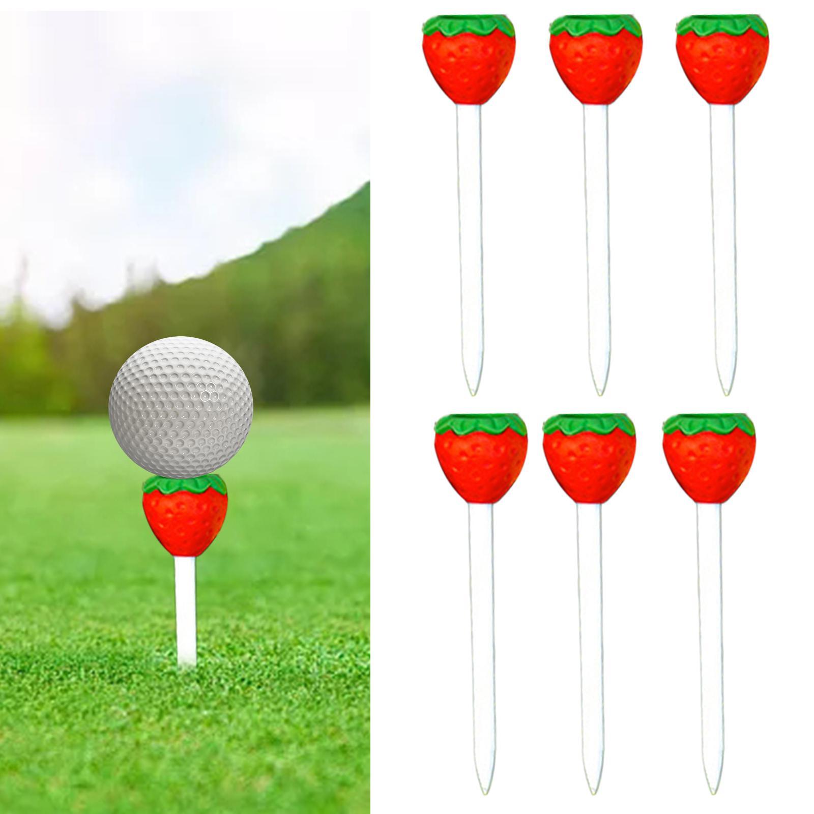 6x Golf Rubber Tees Golf Mat Tees Portable Gift for Golfer Men Women Easy to Use Golf tees golf Simulator Tees for Women Men garden