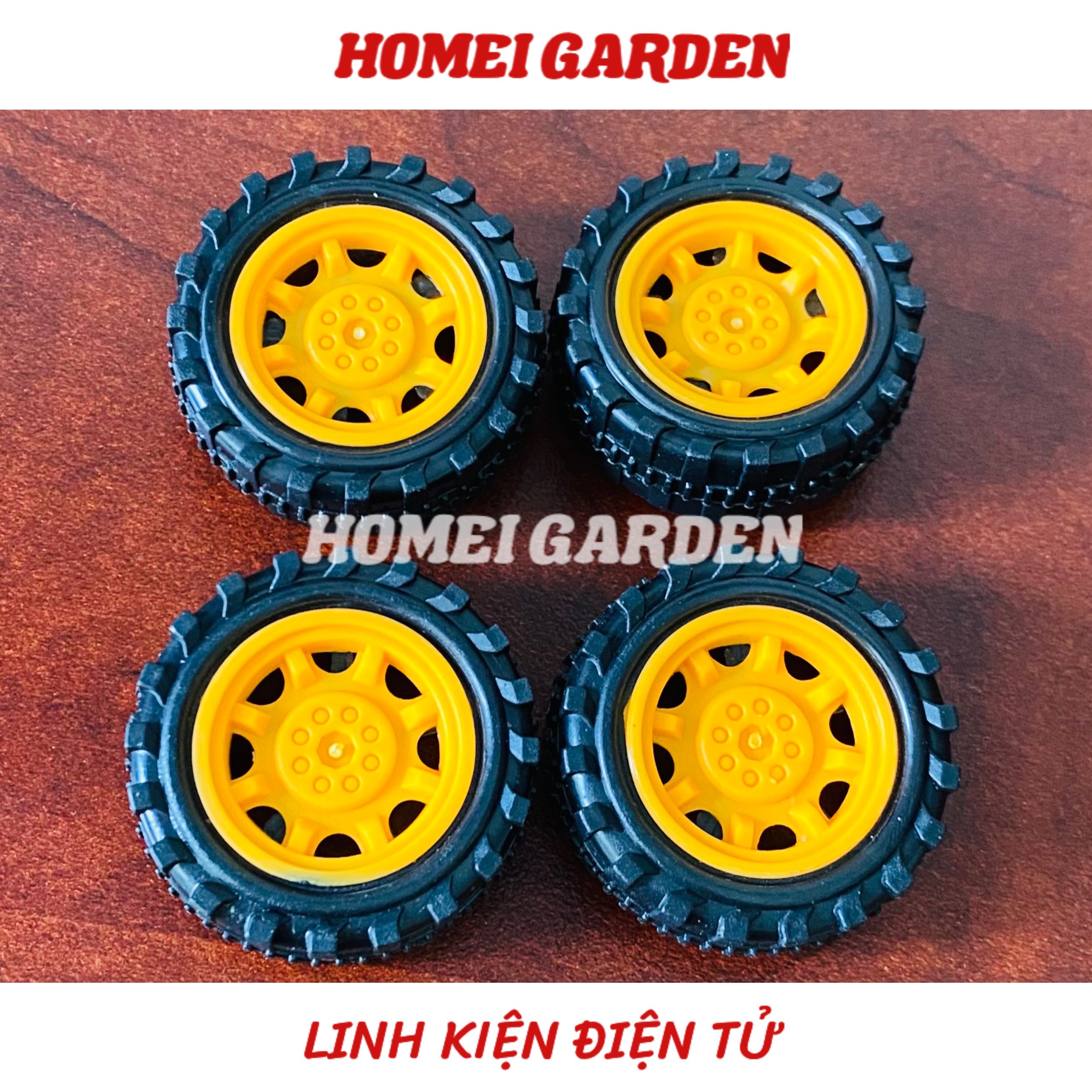 Bánh xe mini 34mm đường kính trục 2mm mới 100% - Hm0123