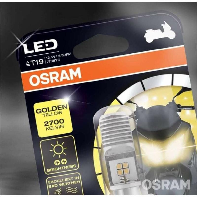 Bóng đèn LED OSRAM T19 Dream, Wave , Airblade xe thái tăng sáng màu vàng phá sương Cường độ màu 2700k Kelvin