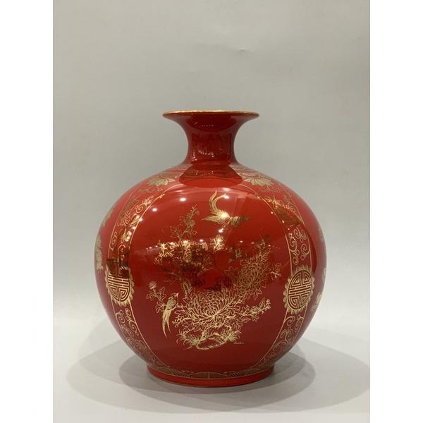 Bình hút lộc tứ cảnh vẽ vàng-cao 27,30,35,40cm