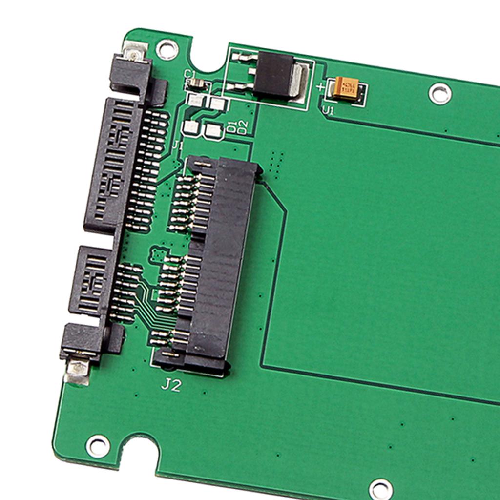 1.8" Micro SATA SSD HDD to 2.5" SATA Adapter Converter Card 100*70*10mm