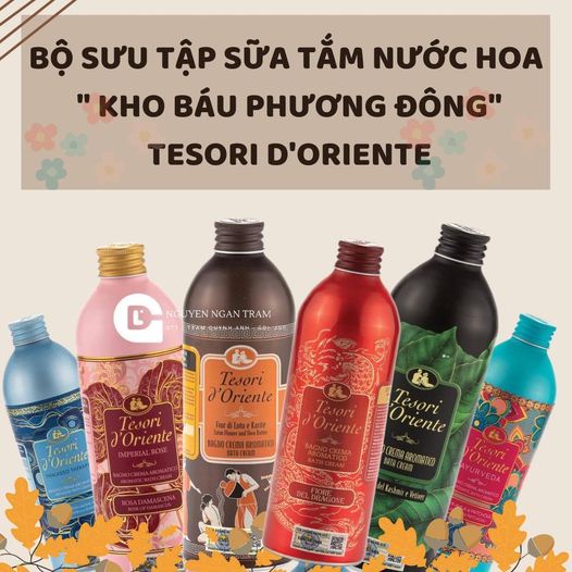 Sữa tắm hương hoa sen Tesori D’ Oriente Lotus Flower 500ml + Móc khóa