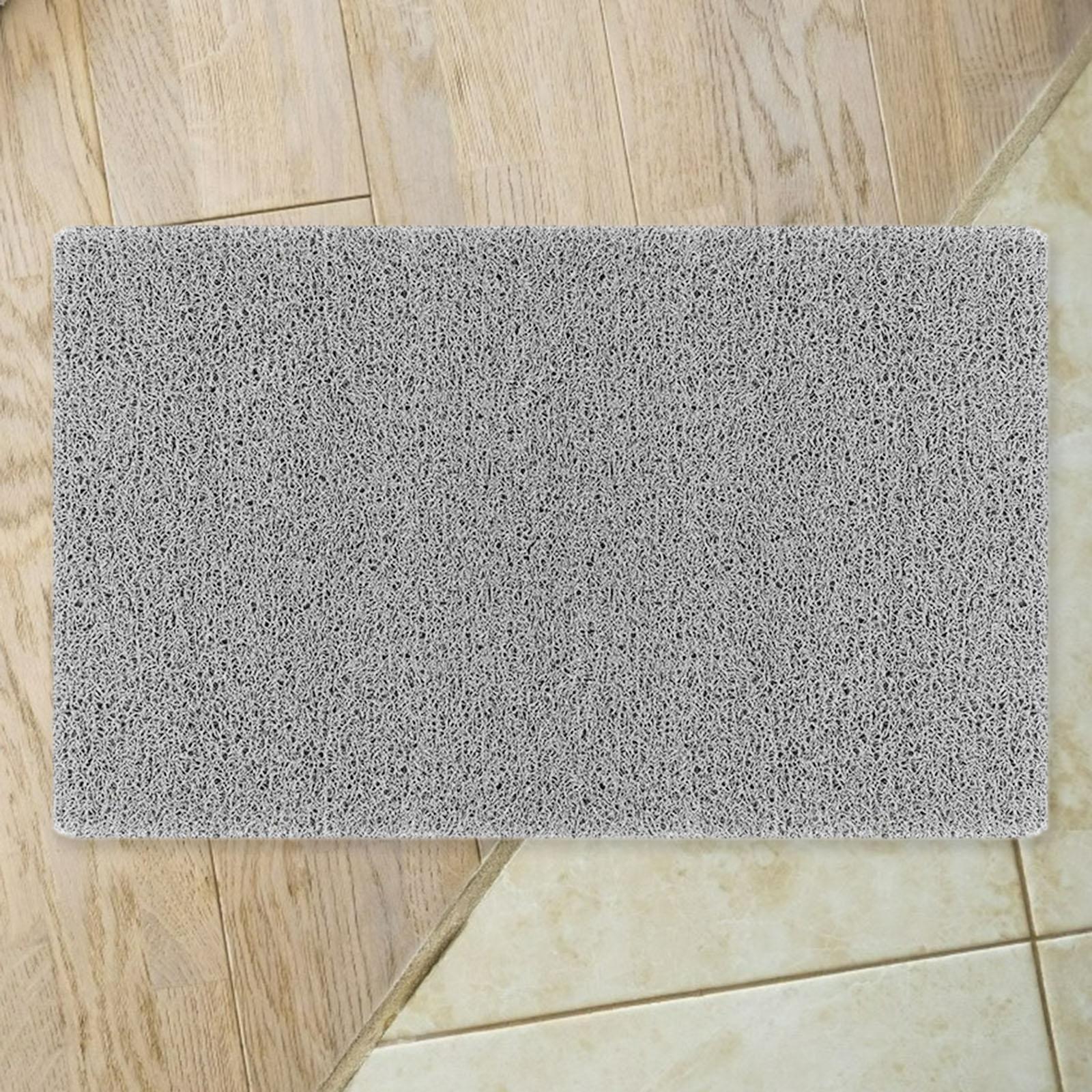 Bath Mat Foldable Loofah Mats Massage Foot Pad Shower Mat Bathroom Grey