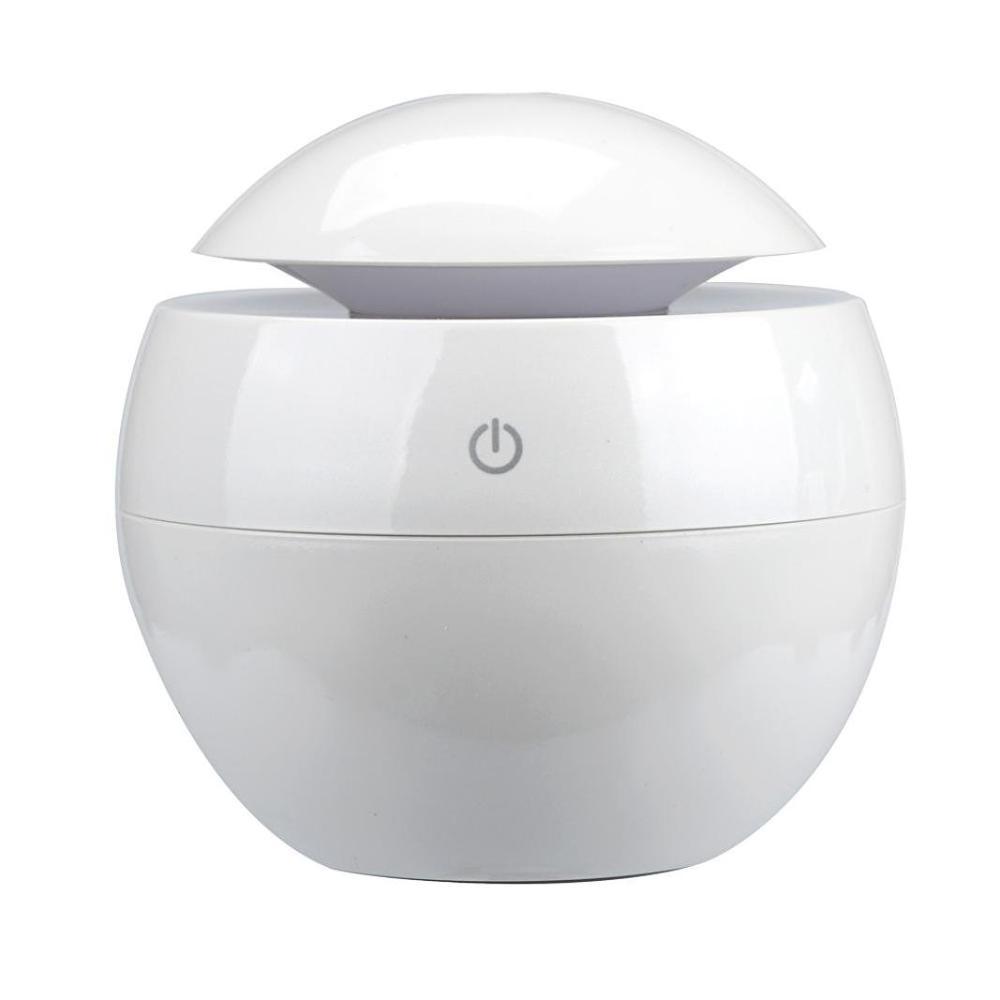 130ML USB Hương Thơm Khuếch Tán Tinh Dầu Siêu Âm Thanh Mát Sương Máy Tạo Độ Ẩm Không Khí 7 Đèn LED Đổi Màu Đèn Ngủ Cho Văn Phòng Nhà