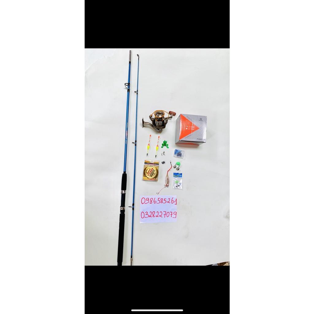 Bộ Cần Câu Shimano 2 khúc đặc và máy Yumoshi 7000 tặng full phụ kiện.