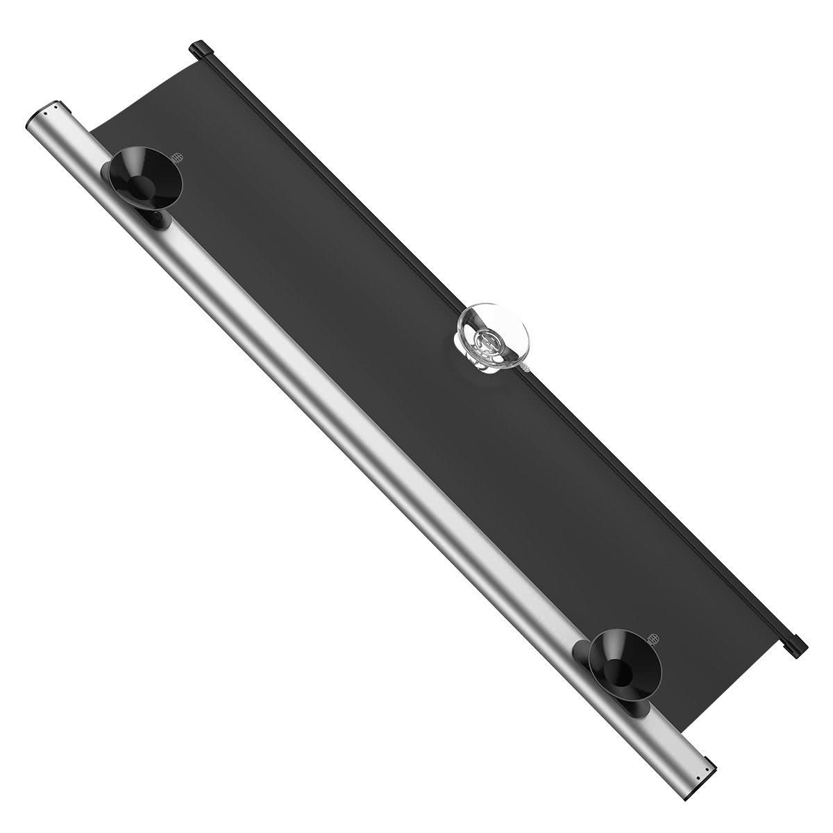 Tấm chắn nắng kính lái ô tô Baseus , kích thước cao 58cm/65cm, kéo dài tối đa 1,4m, màu Bạc - Hàng chính hãng