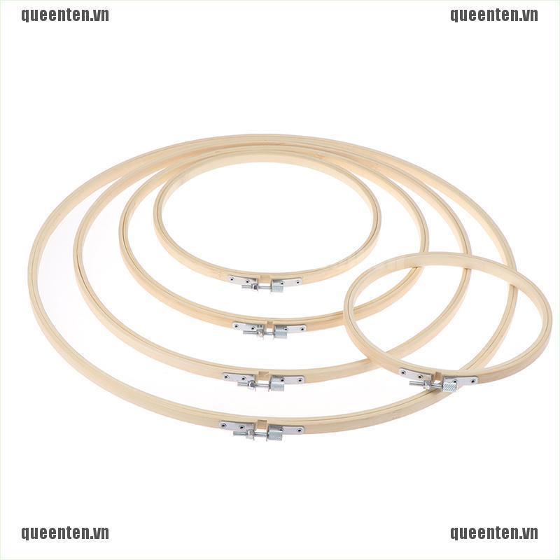 15-40CM Bamboo Frame Embroidery Hoop Ring DIY Cross Stitch Hand Household Sewing QUVN