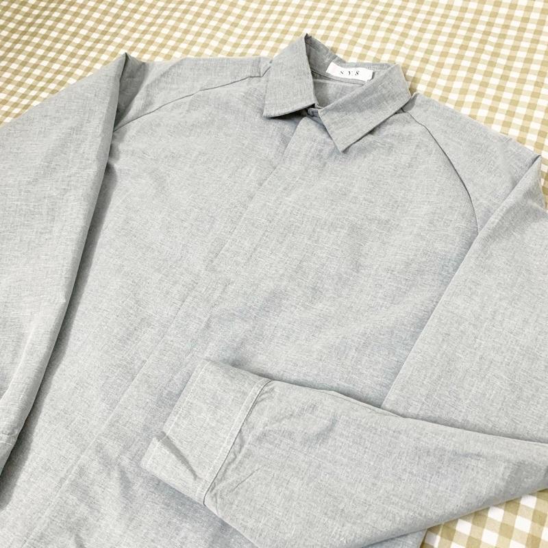 ️ Hidden Button Shirt - Áo sơmi nam nữ giấu cúc