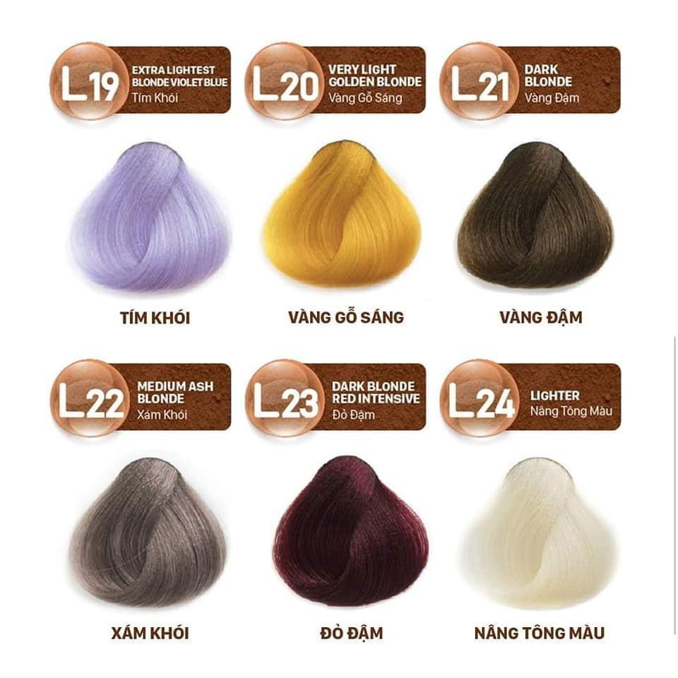 (Vàng Đậm) Kem Nhuộm Tóc Màu Thời Trang Lavox Youth&amp;Color L21 - Dark Blonde