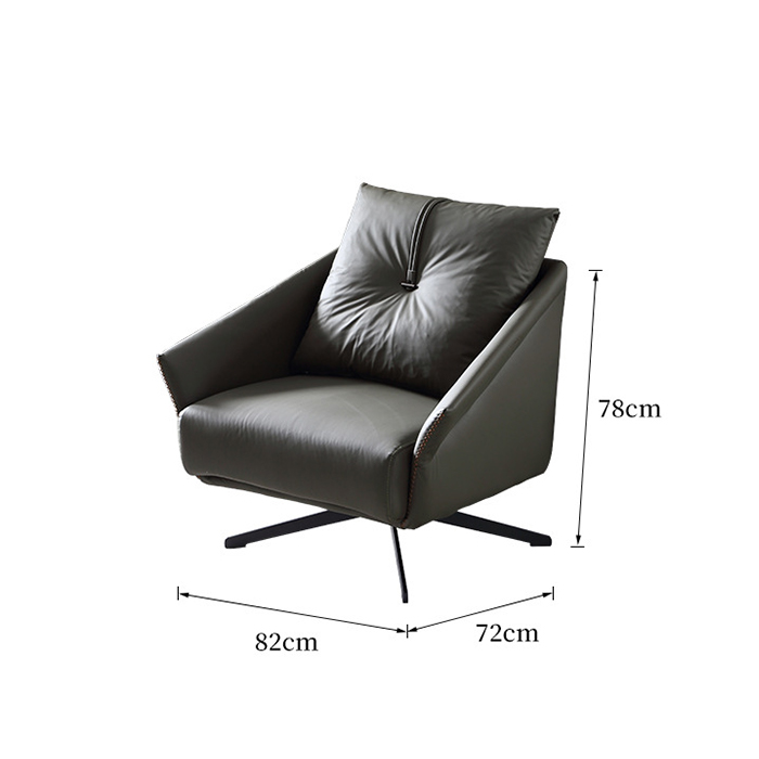Ghế Sofa thư giãn Cao cấp Xoay 360 độ có gối tựa sang trọng - Ghế thư giãn hiện đại Da PU cao cấp bền đẹp GHT017 Giao màu ngẫu nhiên