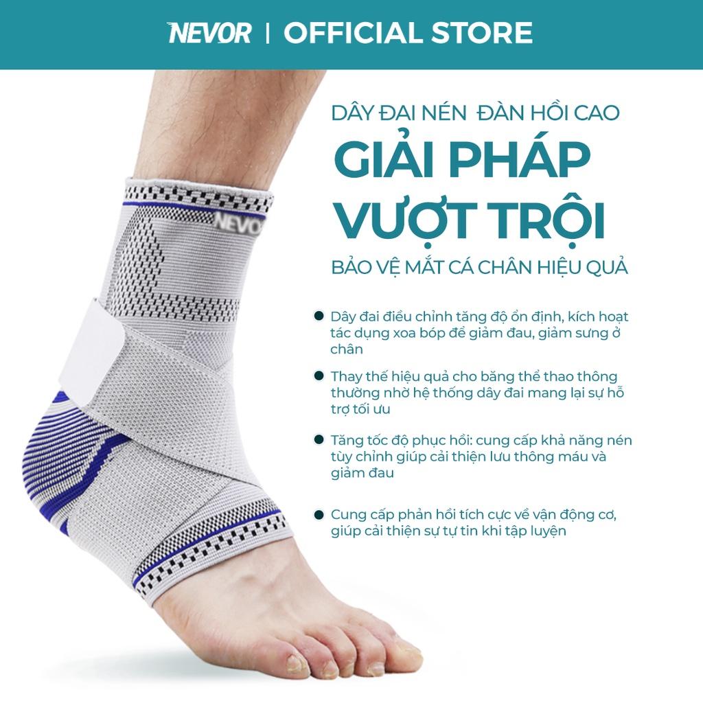 Băng quấn bảo vệ mắt cá, đai quấn cổ chân Nevor BQCC01 phòng tránh chấn thương mắt cá, giảm đau hiệu quả ...