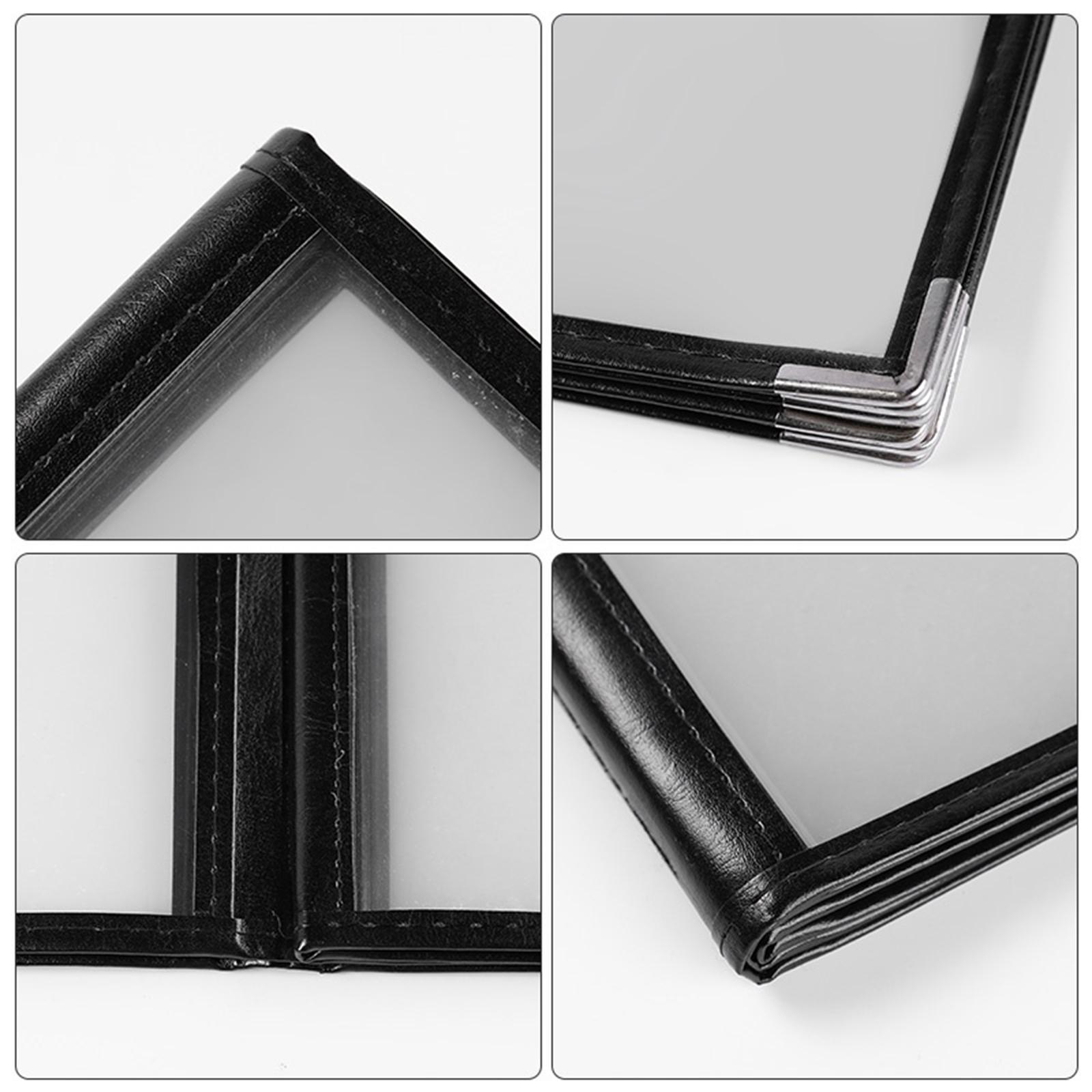 Menu Holder Metal Corners Menu Covers Holder for Cafe Hotel Restaurant