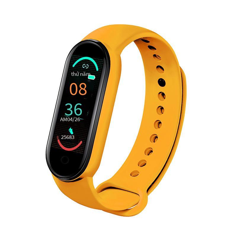 Có thể đặt nhắc nhở theo dõi sức khỏe giấc ngủ thể thao Bluetooth nhịp tim nhịp tim oxy huyết áp có thể được đặt vòng đeo tay thông minh M6 chống nước