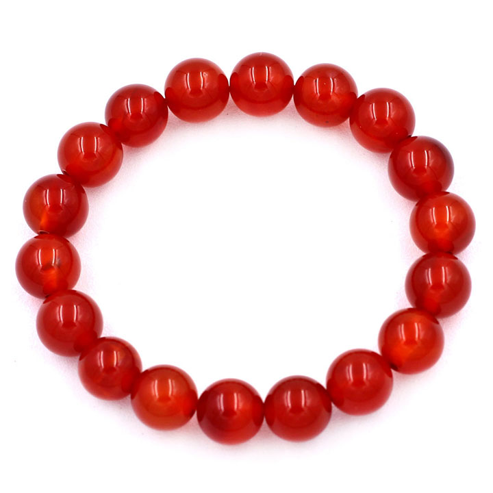 Vòng tay chuỗi hạt mã não đỏ 10 ly 16 hạt