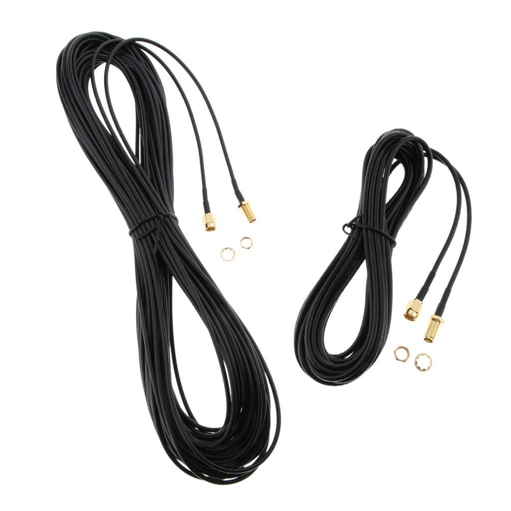 5m/20m Antenna Adapter RP-SMA Extension Cable Cord for WiFi Wireless Router