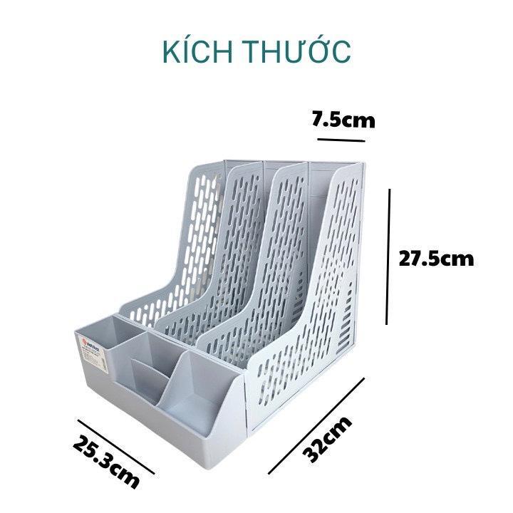 Khay đựng tài liệu 3 ngăn Việt Nhật 5680