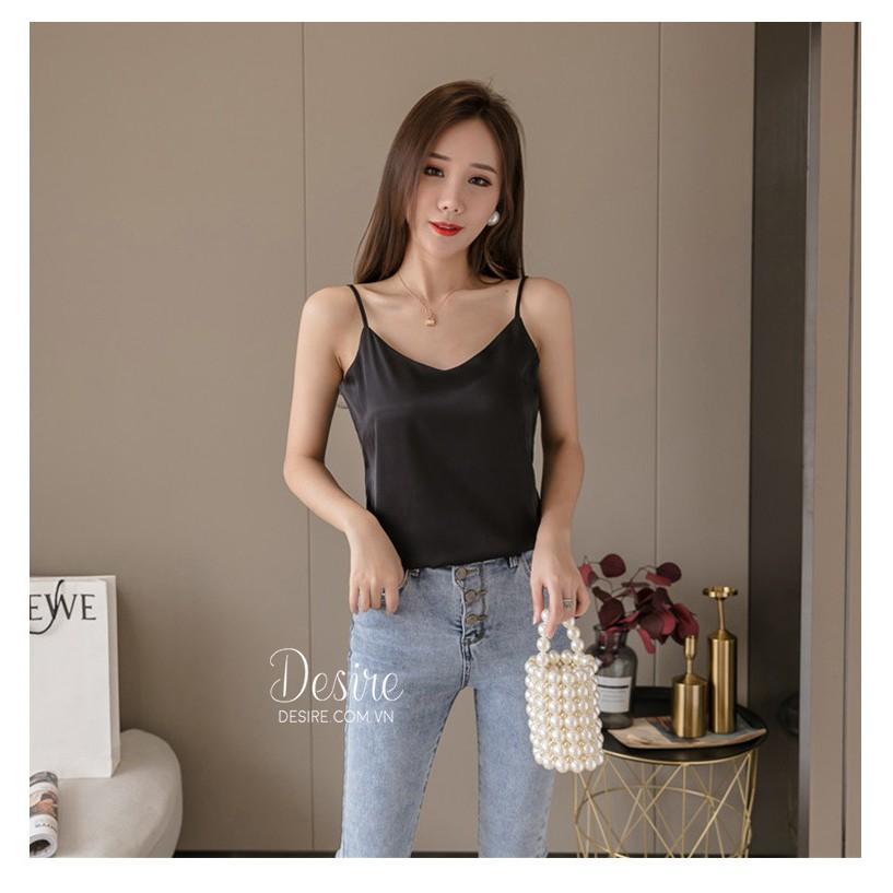 Áo hai dây chất lụa mềm mát mặc cùng Blazer hoặc Vest cực sang trọng AN-01