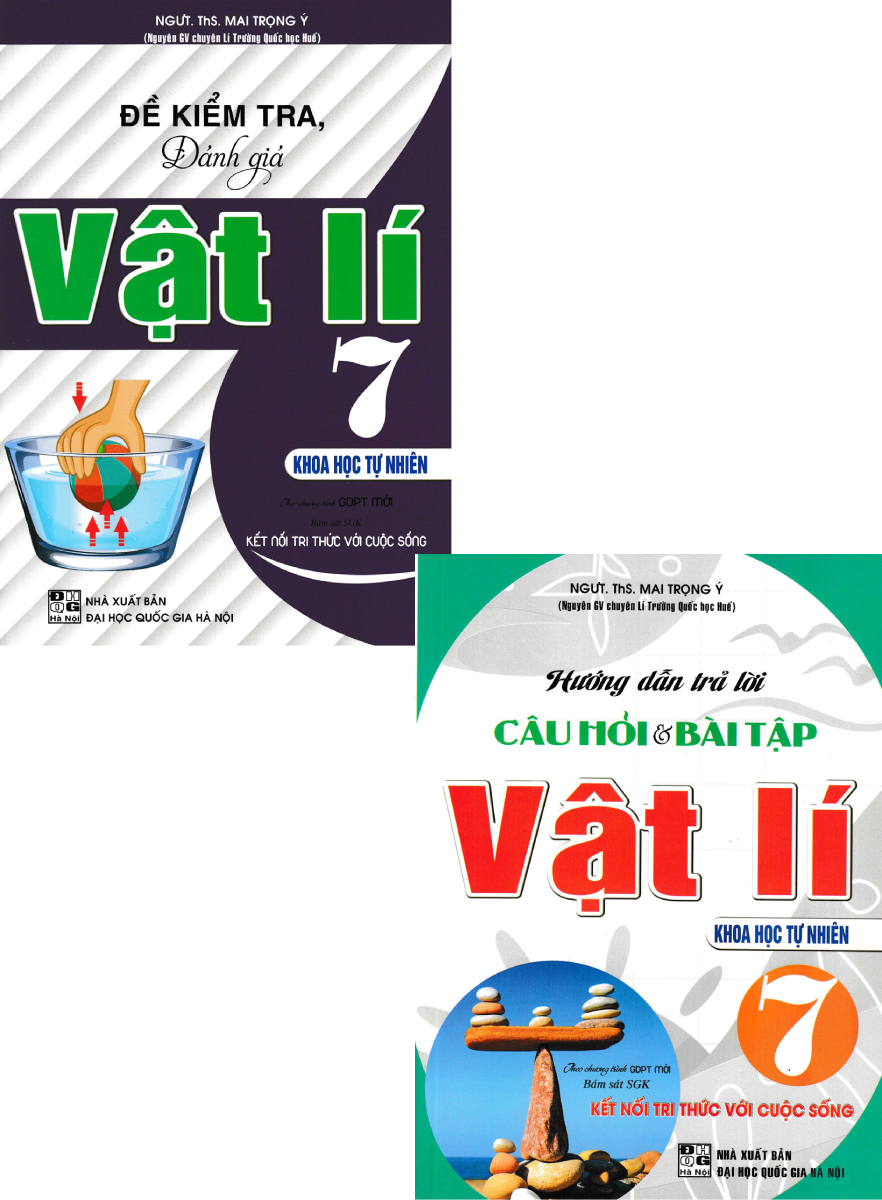 Sách tham khảo- Combo Hướng Dẫn Trả Lời Câu Hỏi & Bài Tập Vật Lí 7 + Đề Kiểm Tra, Đánh Giá Vật Lí 7 - Khoa Học Tự Nhiên _HA