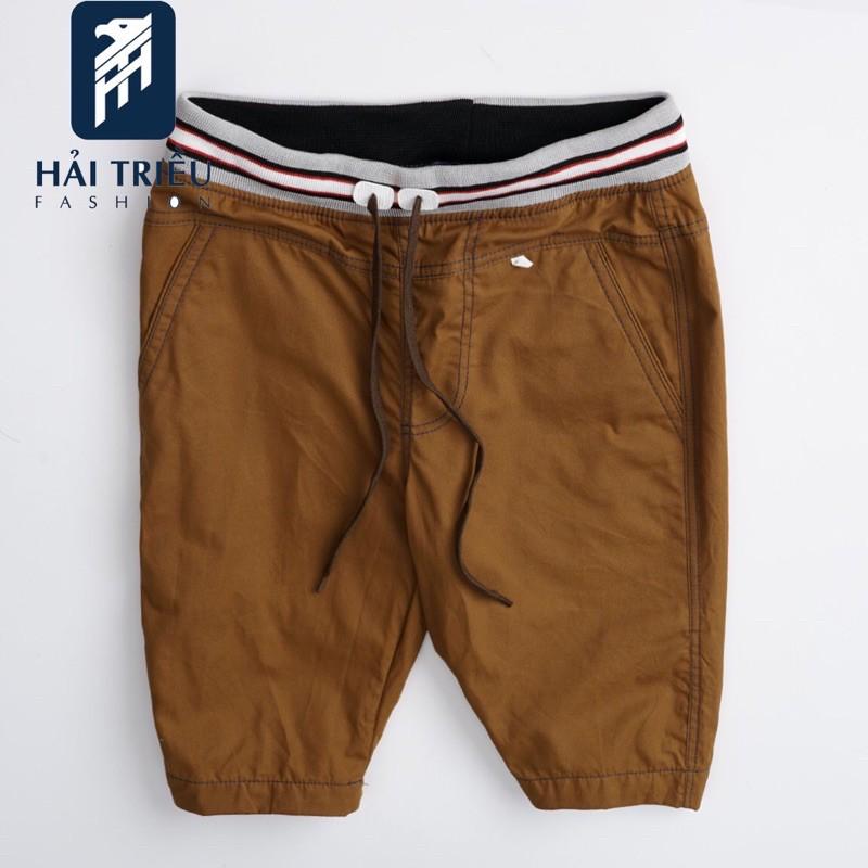 Quần short kaki nam lưng thun HT09