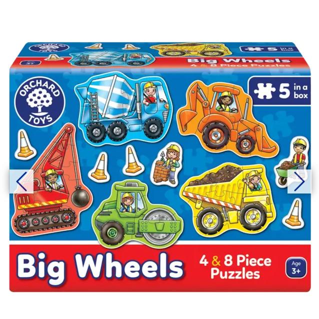 Bộ xếp hình Big Wheels - Orchard Toys giúp trẻ phát triển khả năng quan sát và linh hoạt não bộ