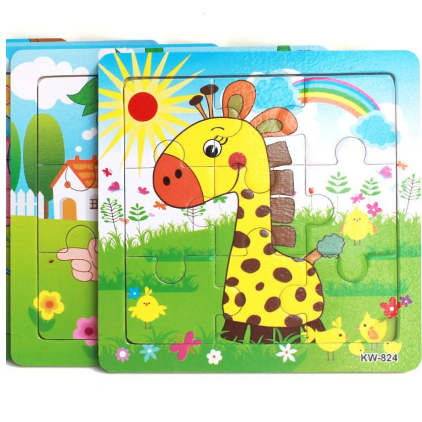 Đồ chơi ghép hình gỗ 9, 16, 20 miếng Duashop