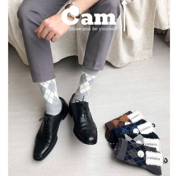 Tất Vớ Nam Quả Trám Vớ Cao Cổ Đi Giày Tây Công Sở, Chất Liệu Cotton Cao Cấp Hàng Dệt Kim Xuất Khẩu Camcamvintage