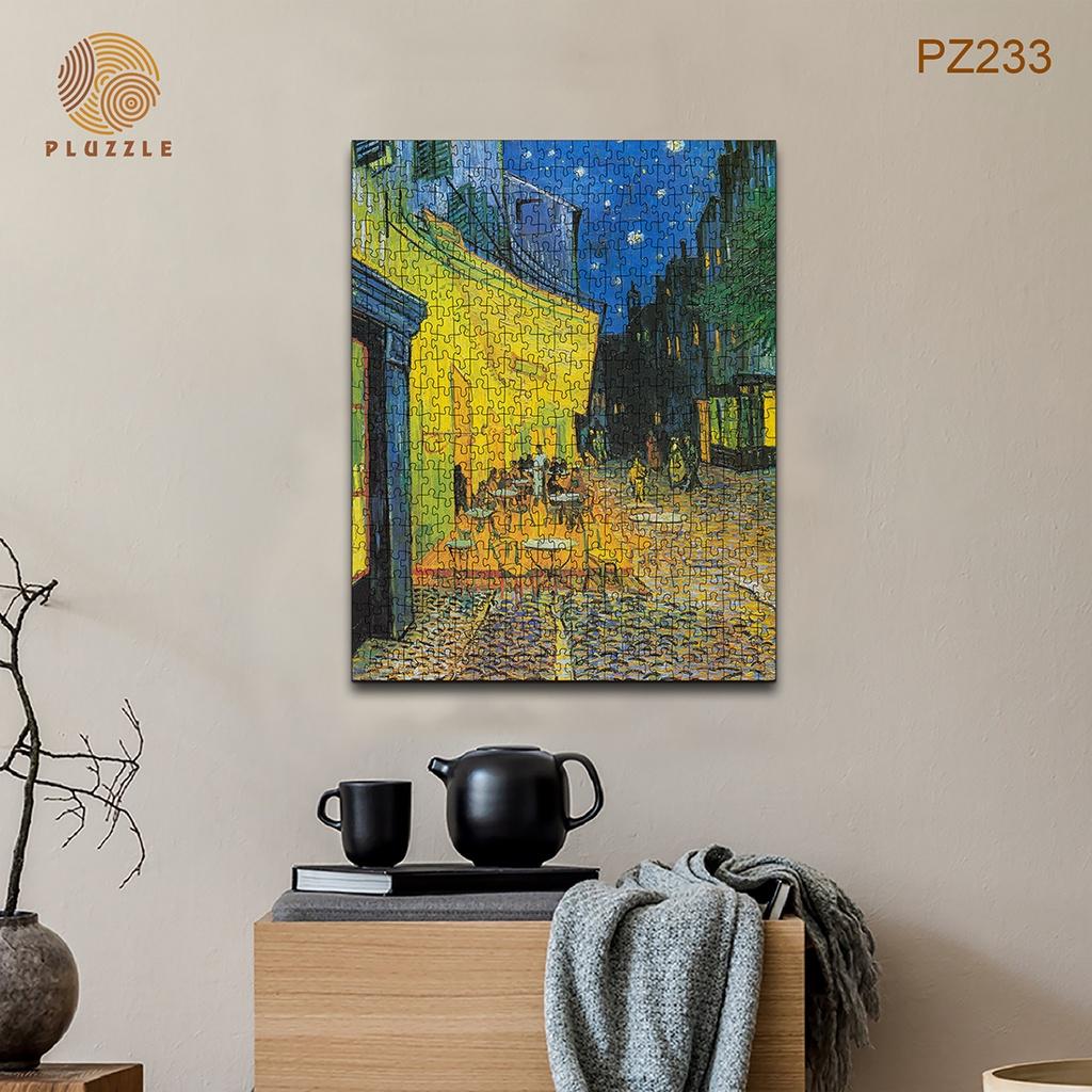 Bộ xếp hình gỗ thông minh puzzle đồ chơi ghép hình 500 miếng - PZ233 - Café Terrace at Night