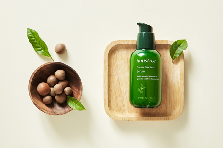 Tinh chất dưỡng ẩm cô đặc từ trà xanh và dầu hạt trà xanh tươi Jeju Innisfree The Green Tea Seed Serum 80ml - NEW