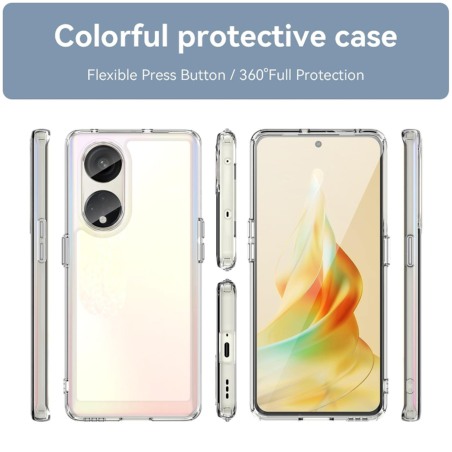 Ốp lưng silicon dẻo cho OPPO Reno8 T 5G hiệu Ultra Thin trong suốt mỏng 0.6mm độ trong tuyệt đối chống trầy xước - Hàng nhập khẩu