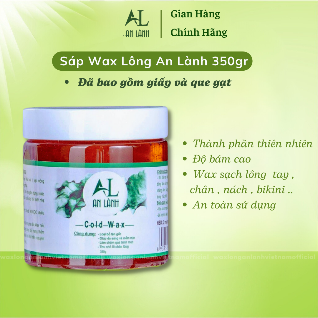 Cold wax an lành - Wax lông - Tẩy lông - Tặng 50 tờ giấy và 2 que wax